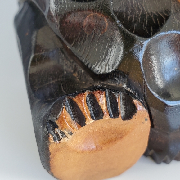 Vintage Japanese Wood Carved Bear. Adorable. Ainu or Kokeshi Style. - Picture 7 of 10